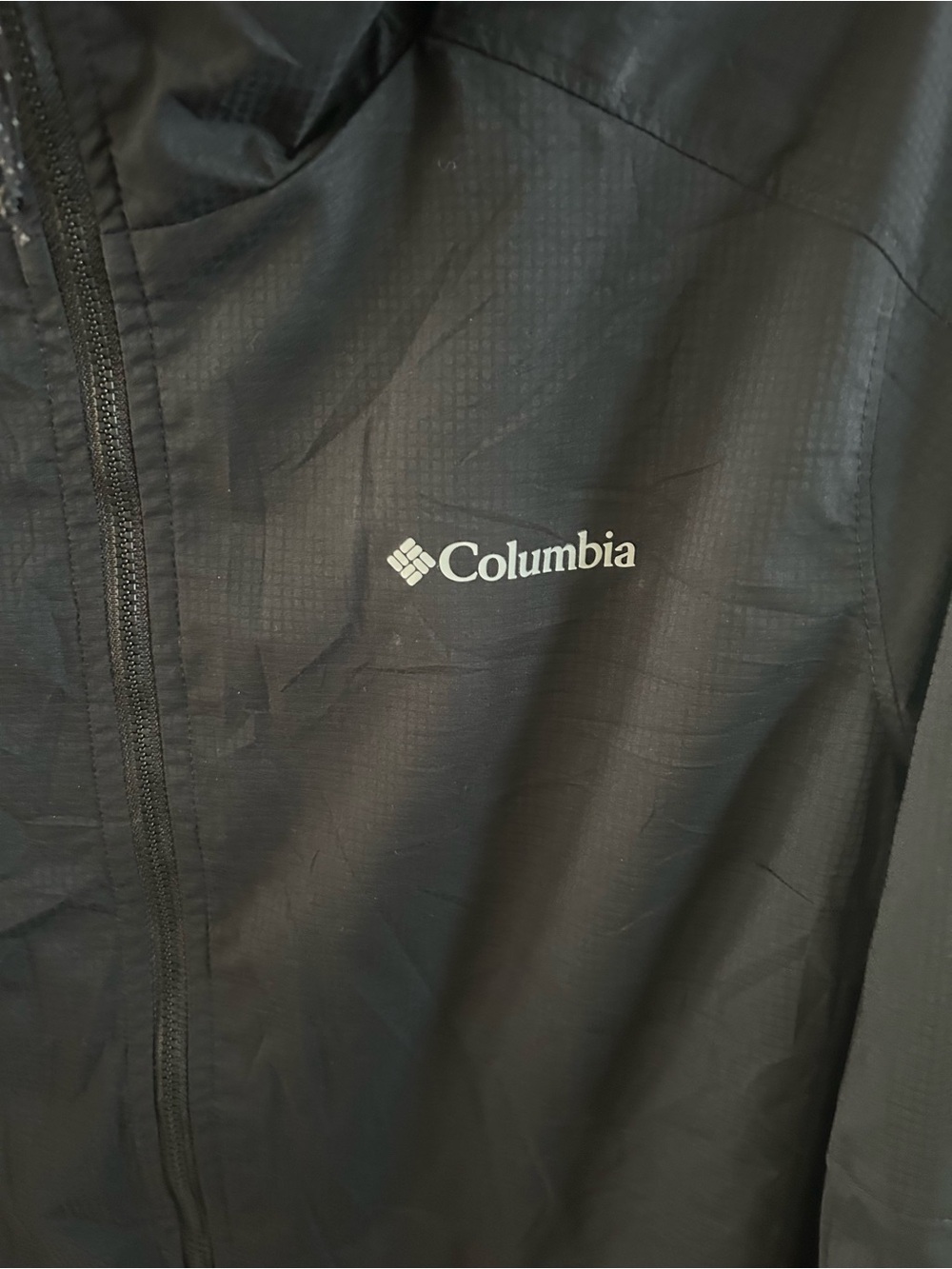 Women's Columbia Black Hooded Rain Jacket - Picture 3 of 4